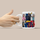 Messi vs Ronaldo GOAT Football Moments 3D Doodle Art - 11oz Ceramic Mug